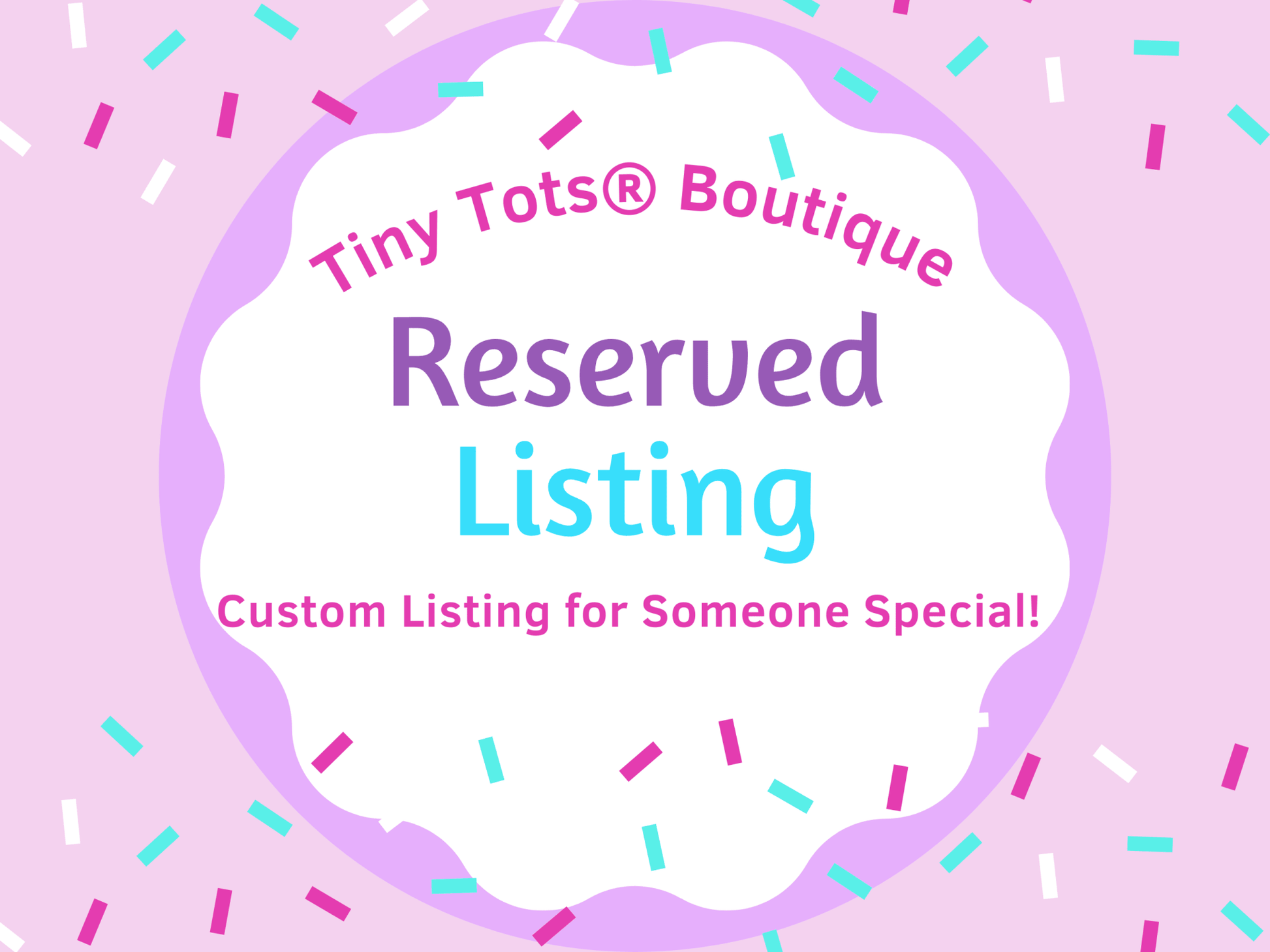 Custom Listing for Dawn - Tiny Tots Boutique