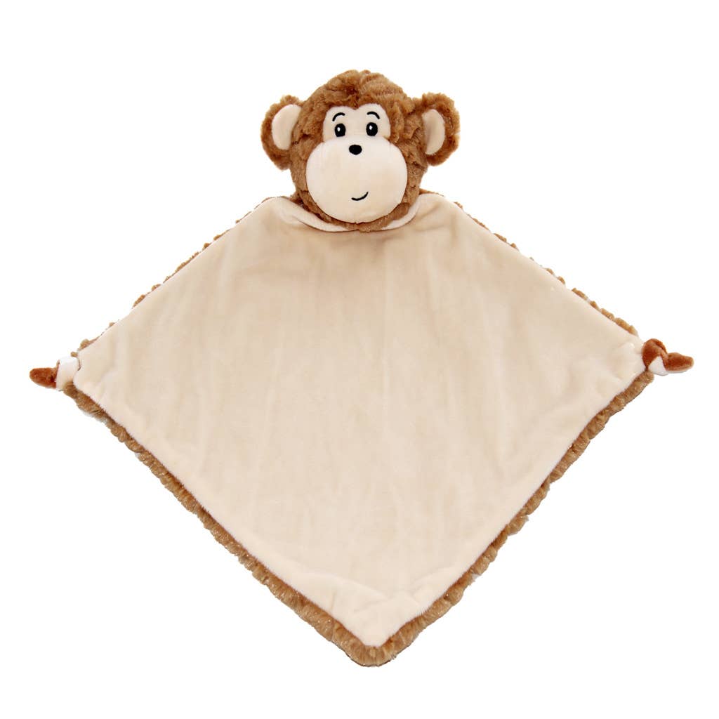 Custom Monkey Lovey Security Blanket - Tiny Tots Boutique