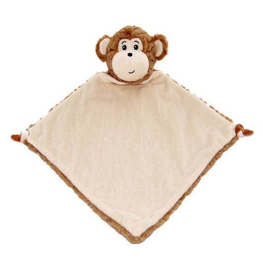Custom Monkey Lovey Security Blanket - Tiny Tots Boutique