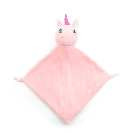 Custom Pink Unicorn Lovey Security Blanket - Tiny Tots Boutique