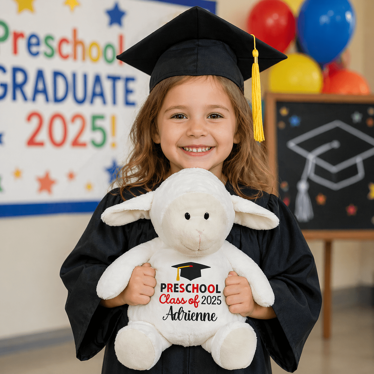 Custom PRE - SCHOOL Graduation Stuffed Animal - Tiny Tots Boutique