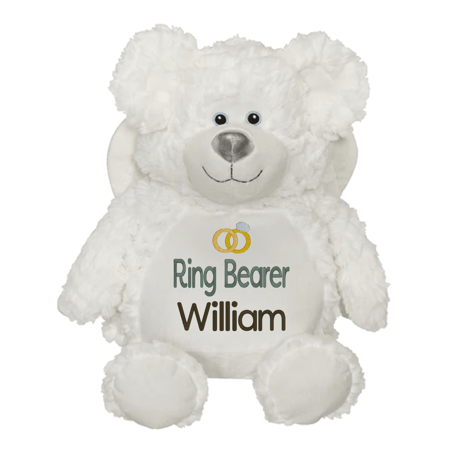 Custom Ring Bearer Stuffed Animals - Wedding Keepsake - Tiny Tots Boutique