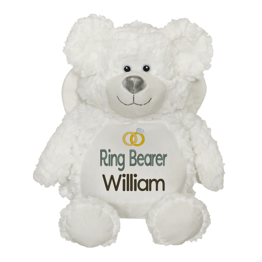 Custom Ring Bearer Stuffed Animals - Wedding Keepsake - Tiny Tots Boutique