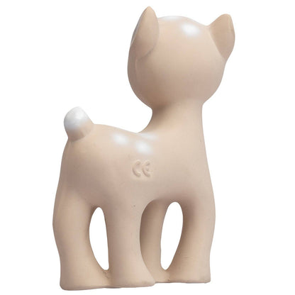 Deer Natural Rubber Teether, Rattle & Bath Toy - Tiny Tots Boutique
