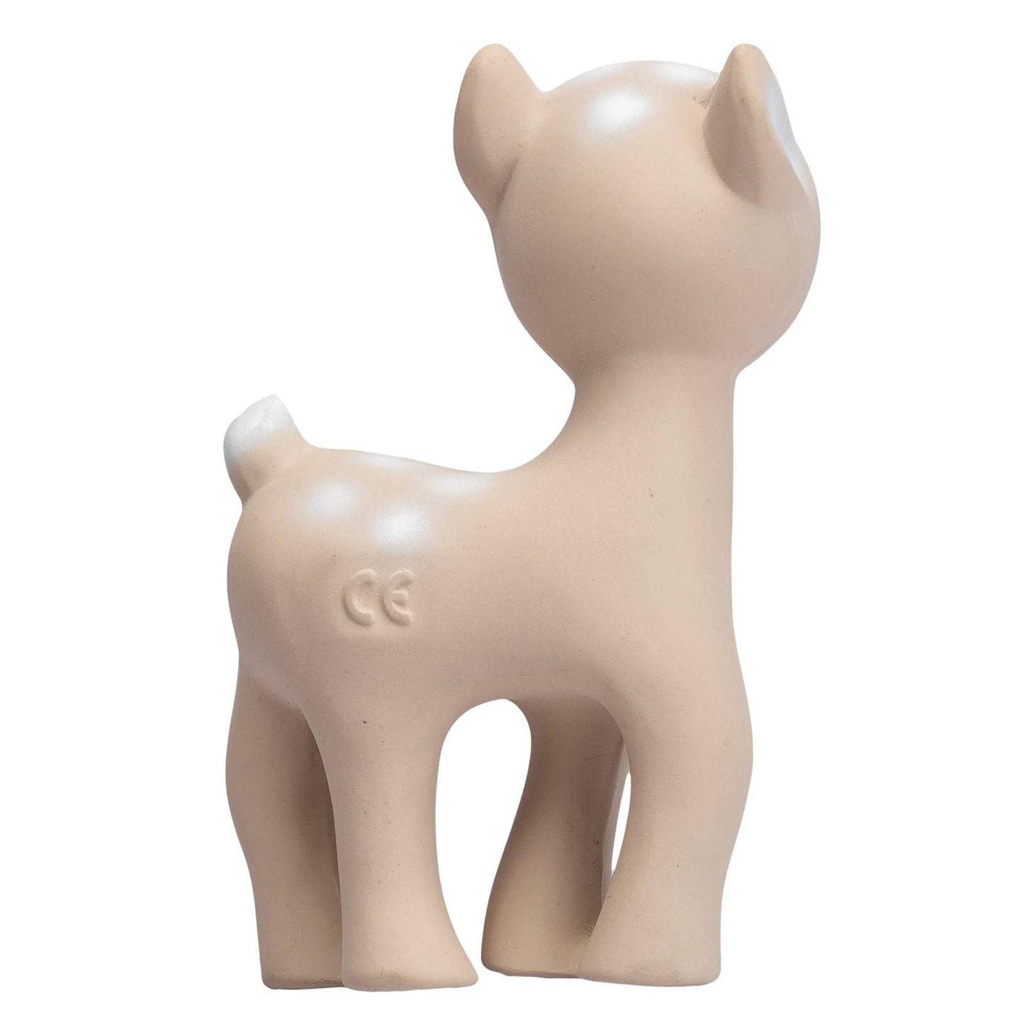 Deer Natural Rubber Teether, Rattle & Bath Toy - Tiny Tots Boutique