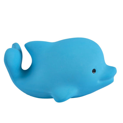 Dolphin Natural Organic Rubber Teether, Rattle & Bath Toy - Tiny Tots Boutique