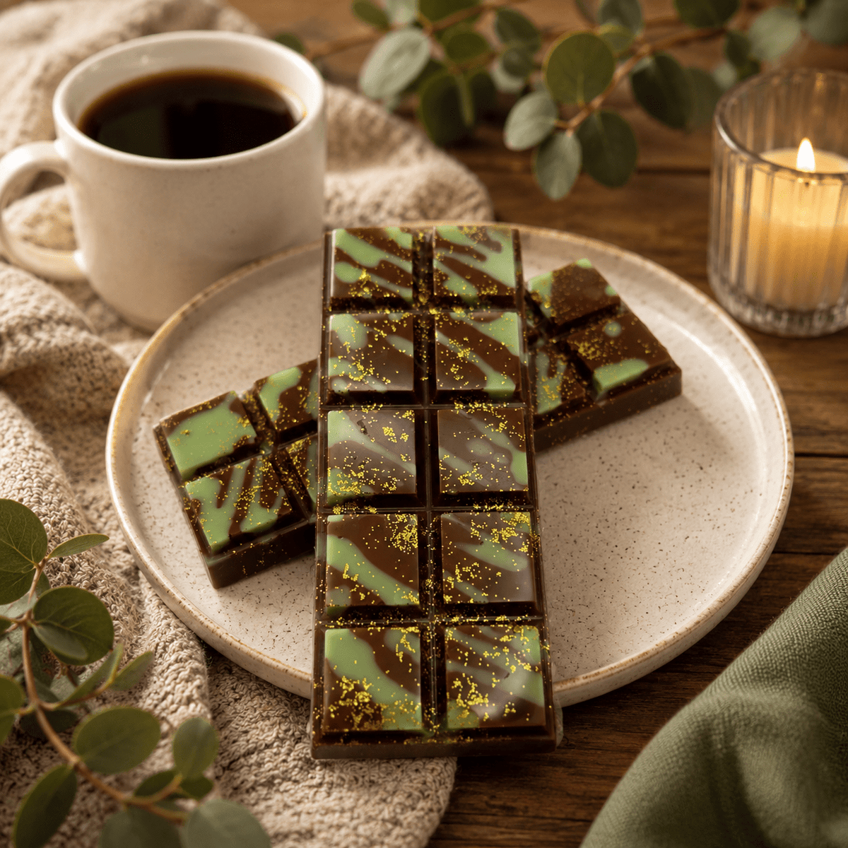 Dubai Chocolate Snap Bar Wax Melts. 2 oz. Soy Wax Melt - Tiny Tots Boutique