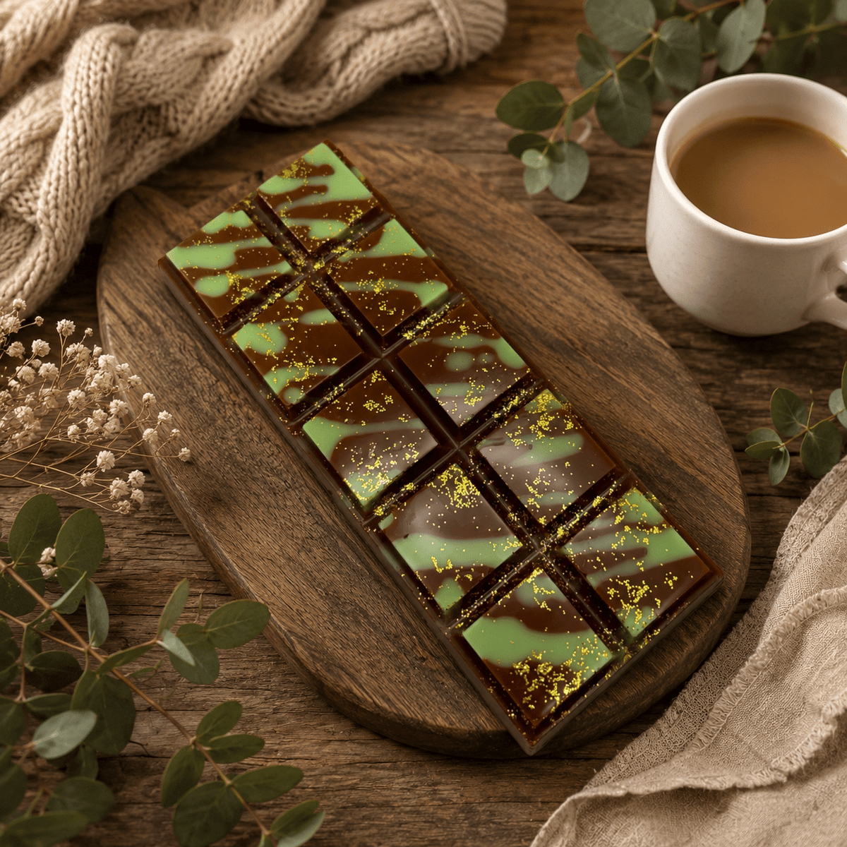 Dubai Chocolate Snap Bar Wax Melts. 2 oz. Soy Wax Melt - Tiny Tots Boutique