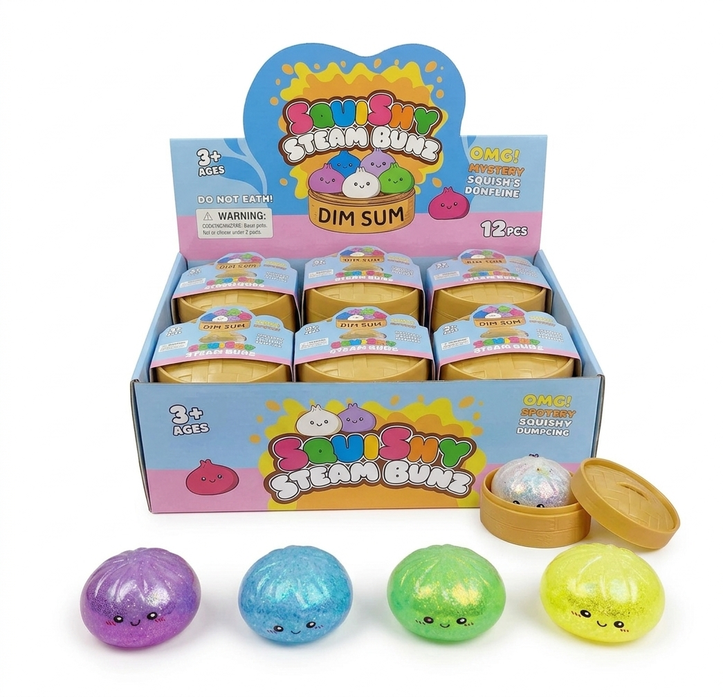 Dumpling Squishy  – Viral Mystery Dumplings Glitter Edition - Tiny Tots Boutique