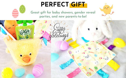 Easter Basket Crinkle Baby Lovey Toy For Gifts - Tiny Tots Boutique