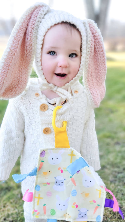 Easter Basket Crinkle Baby Lovey Toy For Gifts - Tiny Tots Boutique