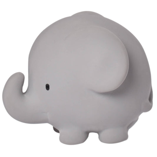 Elephant Natural Organic Rubber Teether, Rattle & Bath Toy - Tiny Tots Boutique