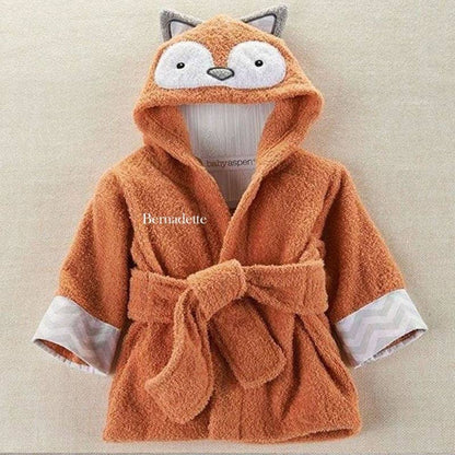 Fox Hooded Baby Robe - (Personalization available) - Tiny Tots Boutique