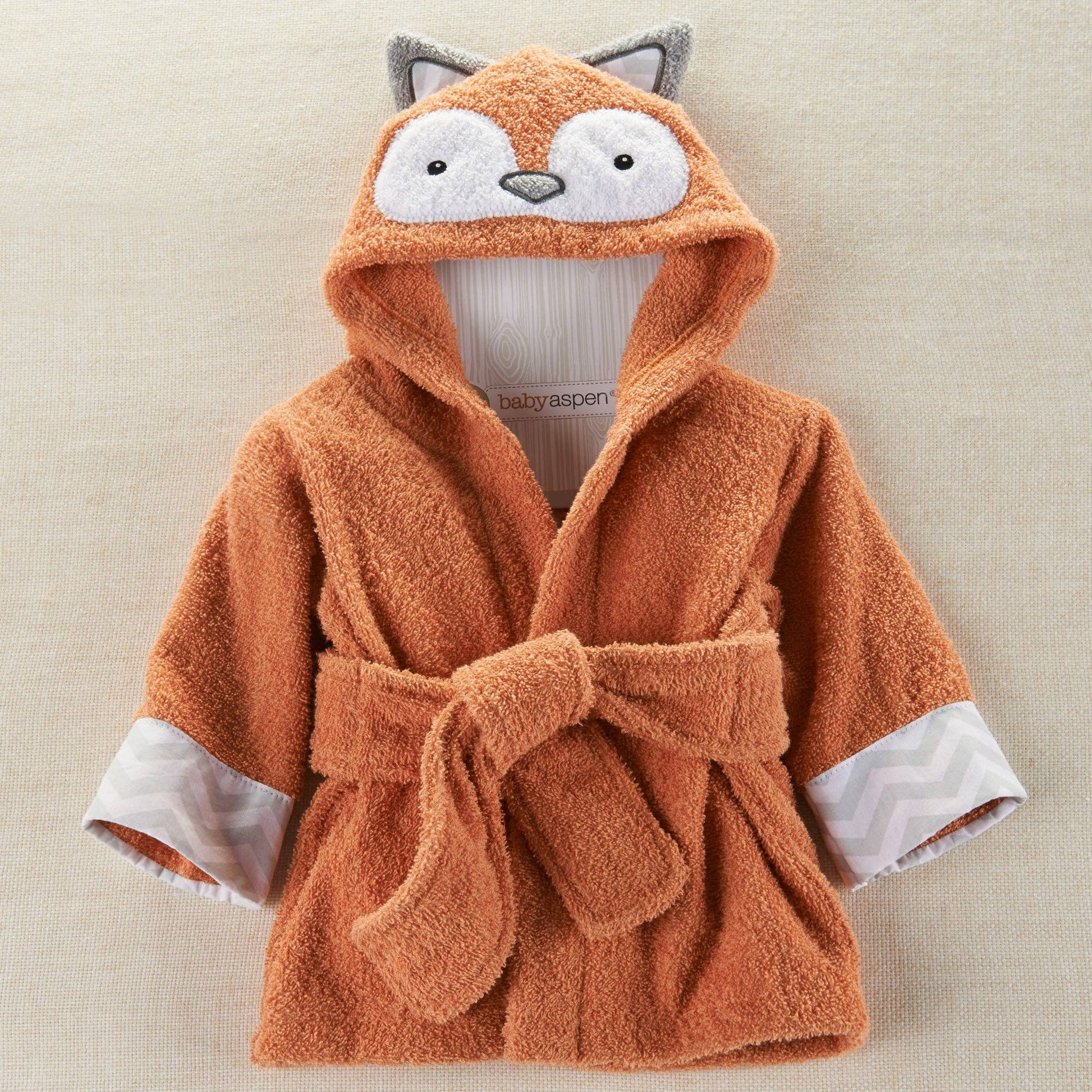 Fox Hooded Baby Robe - (Personalization available) - Tiny Tots Boutique