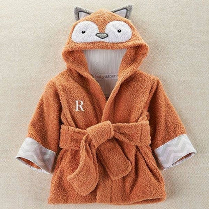 Fox Hooded Baby Robe - (Personalization available) - Tiny Tots Boutique