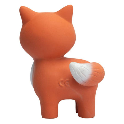 Fox Natural Rubber Teether, Rattle & Bath Toy - Tiny Tots Boutique