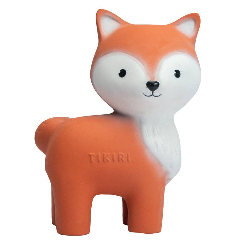 Fox Natural Rubber Teether, Rattle & Bath Toy - Tiny Tots Boutique