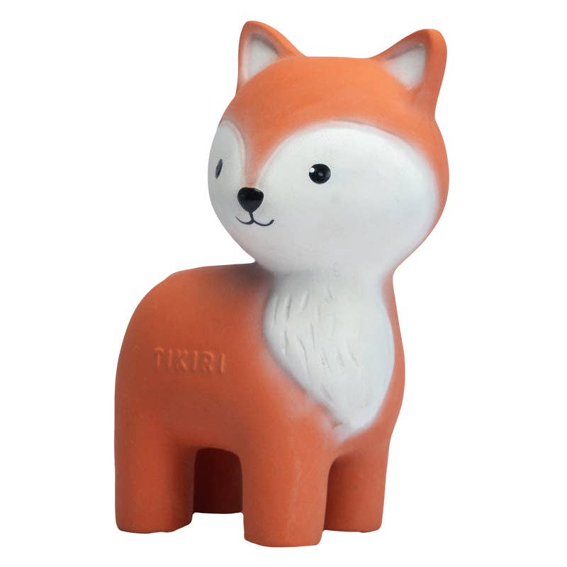 Fox Natural Rubber Teether, Rattle & Bath Toy - Tiny Tots Boutique