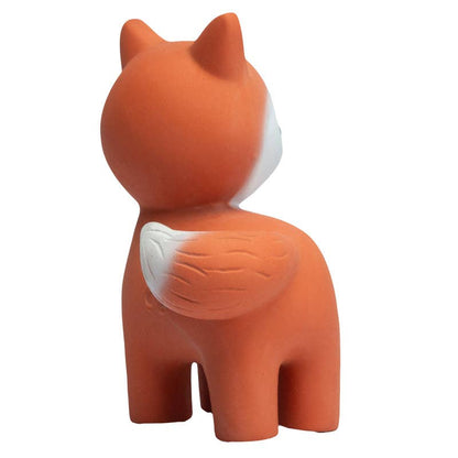 Fox Natural Rubber Teether, Rattle & Bath Toy - Tiny Tots Boutique