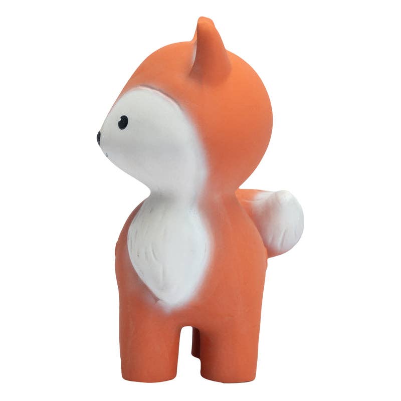 Fox Natural Rubber Teether, Rattle & Bath Toy - Tiny Tots Boutique
