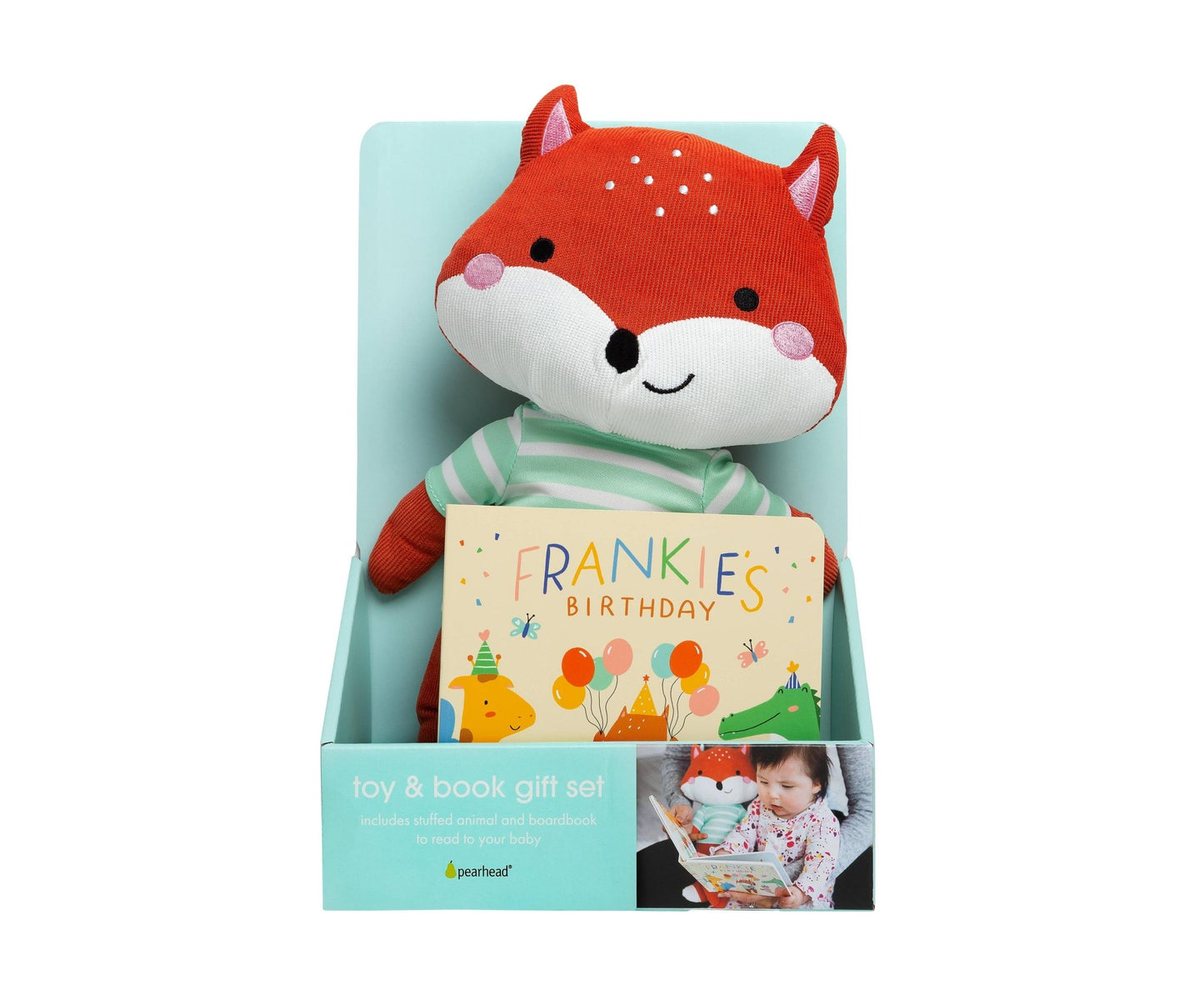 Fox Stuffed Animal Toy and Board Book Gift Set - DISCONT. - Tiny Tots Boutique