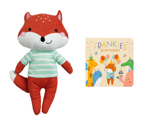 Fox Stuffed Animal Toy and Board Book Gift Set - DISCONT. - Tiny Tots Boutique
