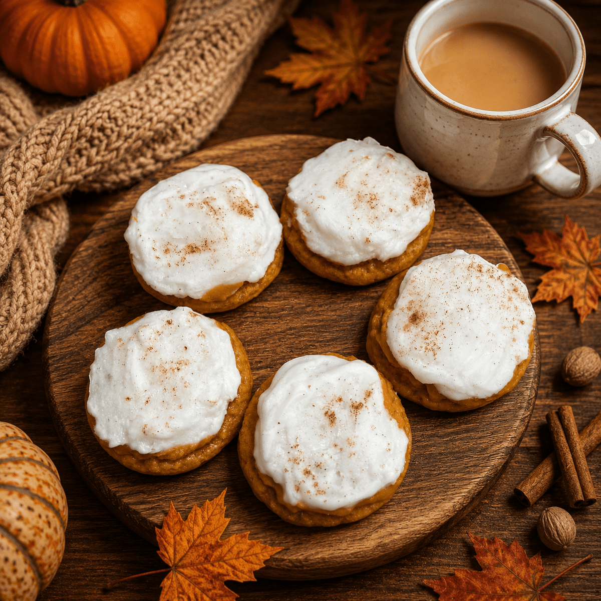 Frosted Pumpkin Spice Cookie Wax Melts. 4.25 oz. 5 Cookies - Tiny Tots Boutique