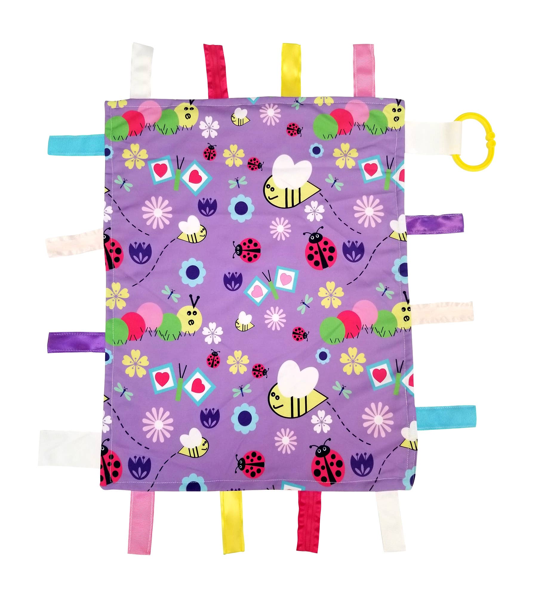 Garden Butterfly Bees Taggy Learning Lovey 14 x 18 - Tiny Tots Boutique