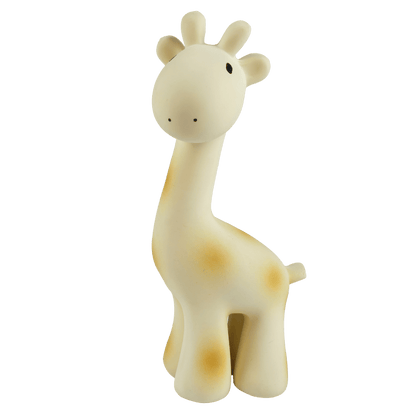 Giraffe Natural Organic Rubber Teether, Rattle & Bath Toy - Tiny Tots Boutique