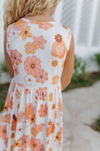 Girls 3 Tiered Terra Cotta Spring Summer Ruffles Dress - Tiny Tots Boutique