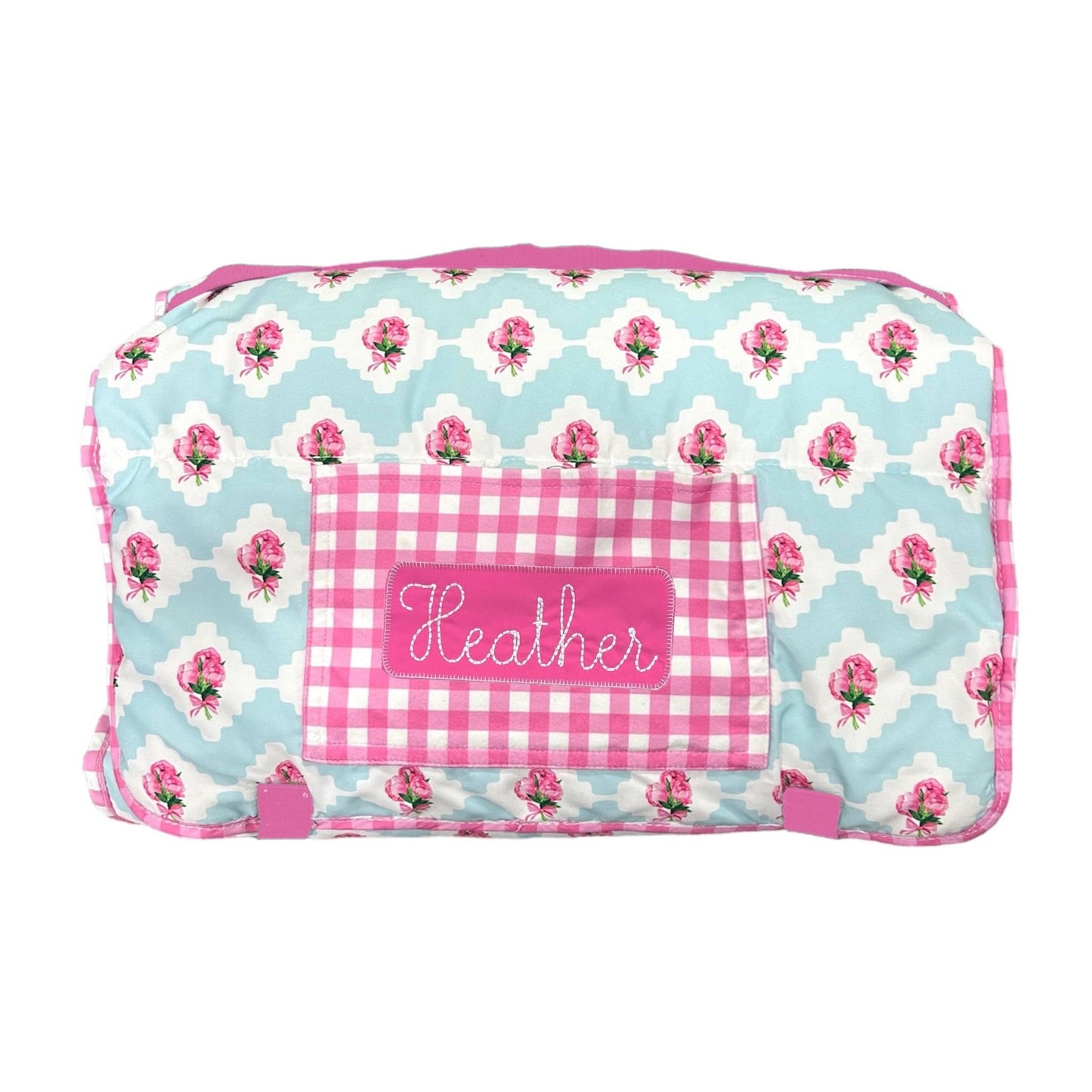 Girls Nap Mat - Peony Bouquet Floral - Tiny Tots Boutique