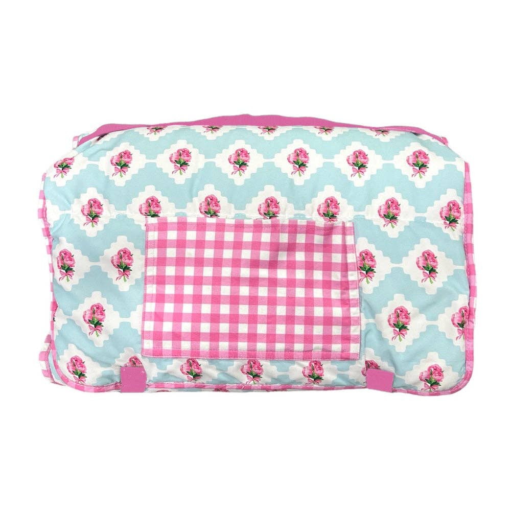 Girls Nap Mat - Peony Bouquet Floral - Tiny Tots Boutique
