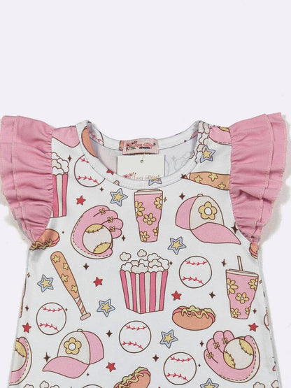 Girly Game Baby Romper - Tiny Tots Boutique