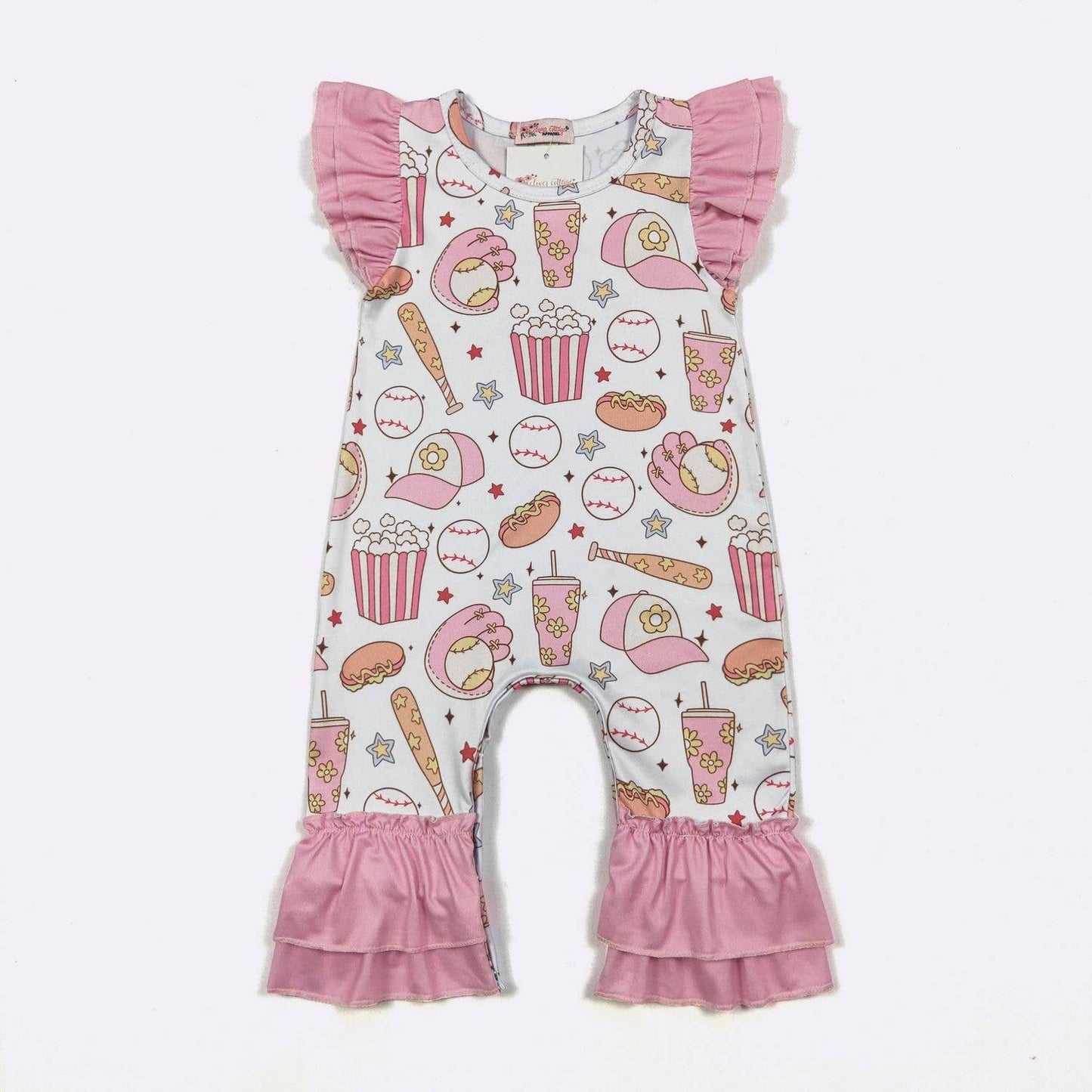 Girly Game Baby Romper - Tiny Tots Boutique