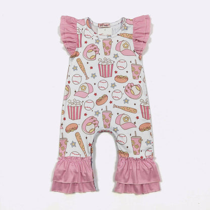 Girly Game Baby Romper - Tiny Tots Boutique