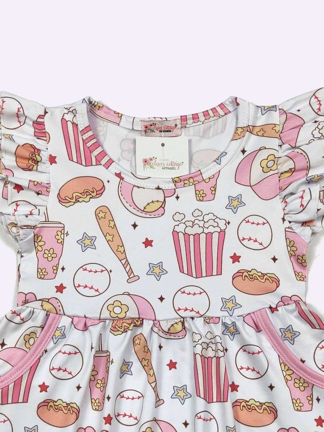 Girly Game Girls Dress - Tiny Tots Boutique
