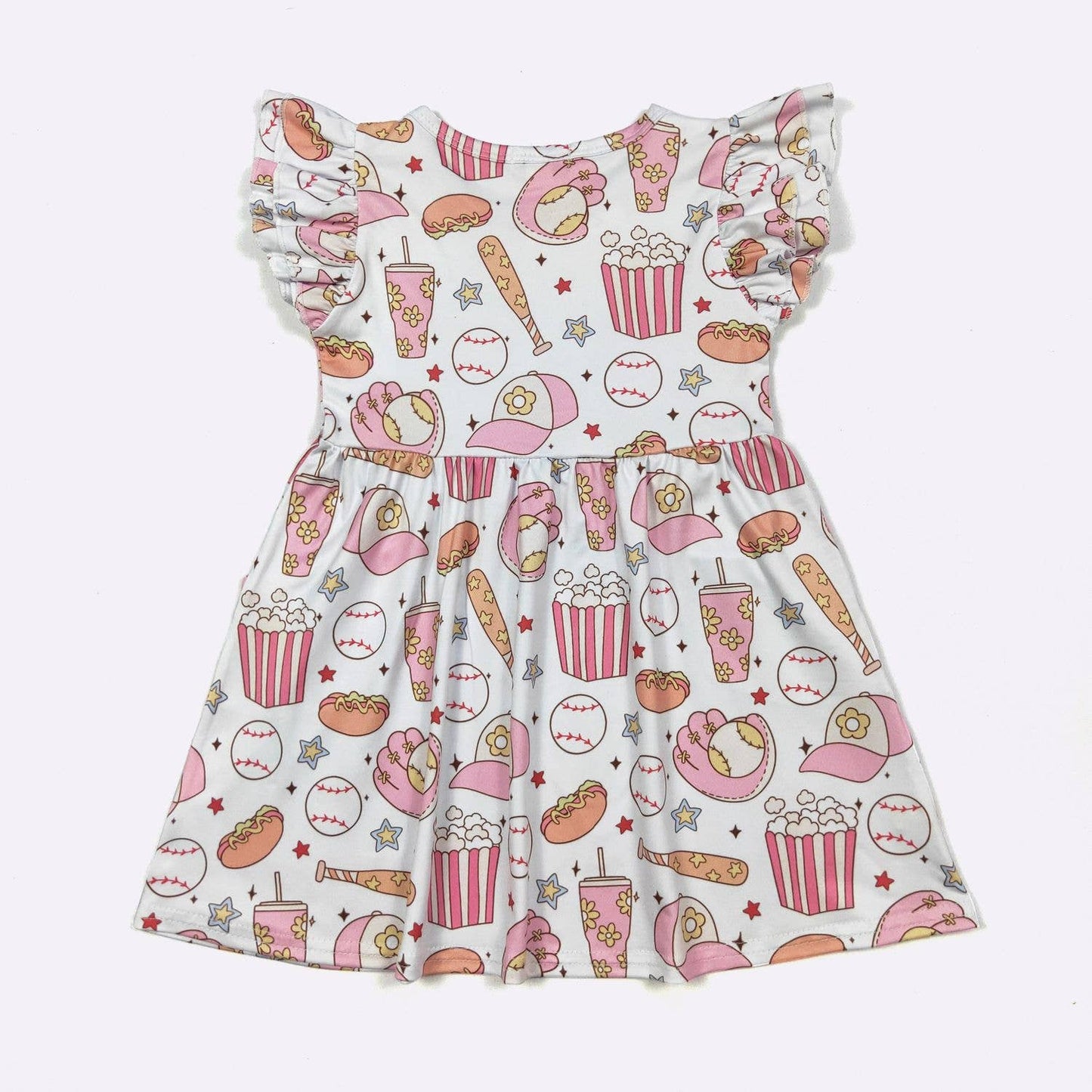 Girly Game Girls Dress - Tiny Tots Boutique