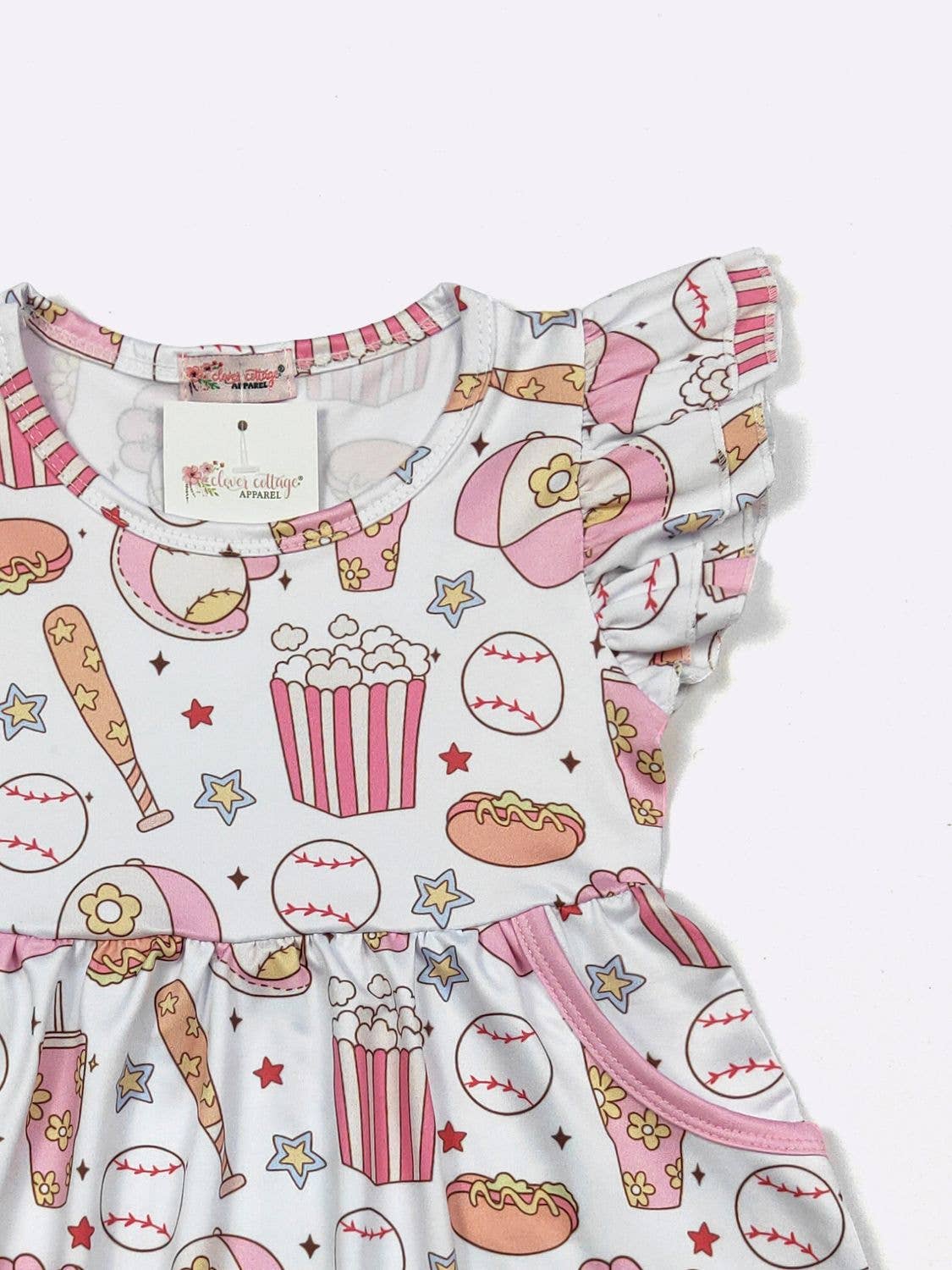 Girly Game Girls Dress - Tiny Tots Boutique