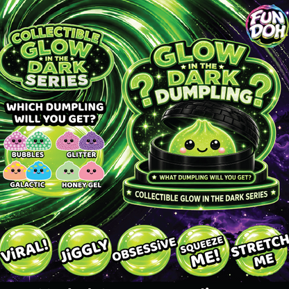 Glow In Dark Mystery Dumpling Squishies - Tiny Tots Boutique