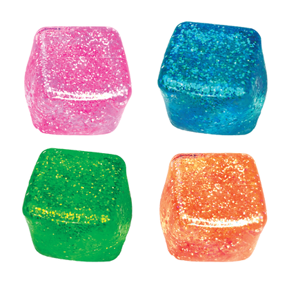 Glow in the Dark Squishy Sparkle Cube - Tiny Tots Boutique