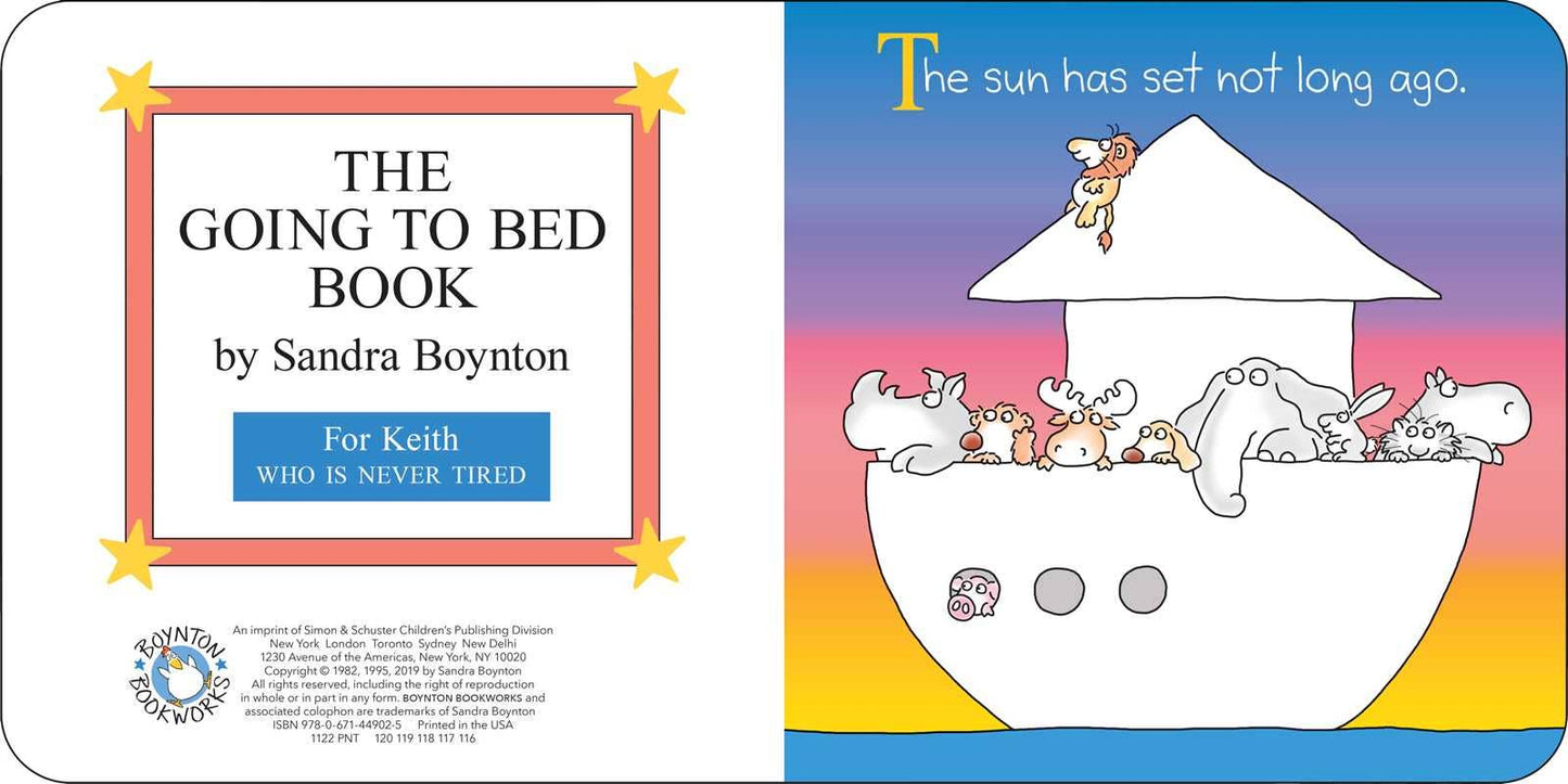 Going to Bed Book by Sandra Boynton - Tiny Tots Boutique
