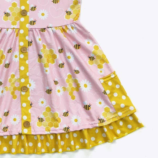 Honeycomb Girls Dress - Tiny Tots Boutique