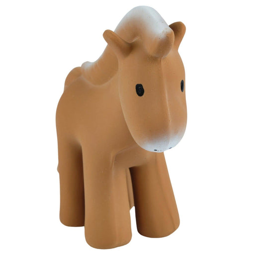 Horse Natural Organic Rubber Teether, Rattle & Bath Toy - Tiny Tots Boutique