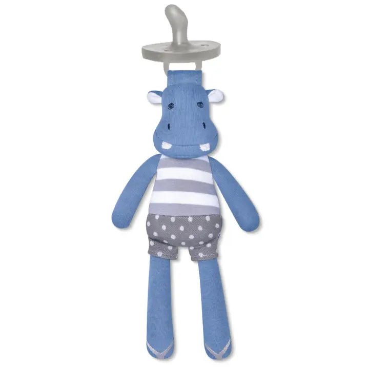 Jojo Hippo - Pacifier Buddy - Tiny Tots Boutique