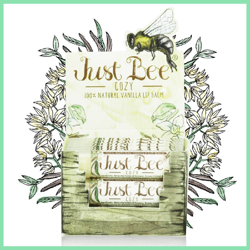 Just Bee Cozy Lip Balm - Vanilla - Tiny Tots Boutique