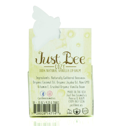 Just Bee Cozy Lip Balm - Vanilla - Tiny Tots Boutique