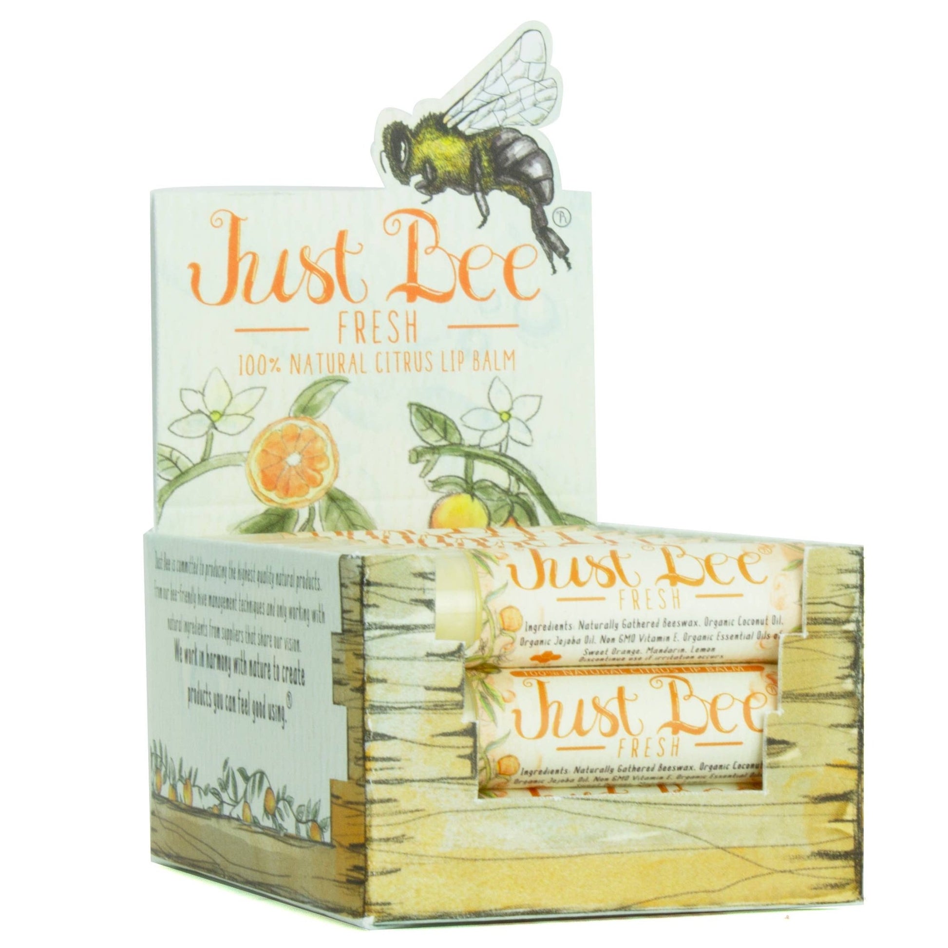 Just Bee Fresh Lip Balm - Citrus - Tiny Tots Boutique