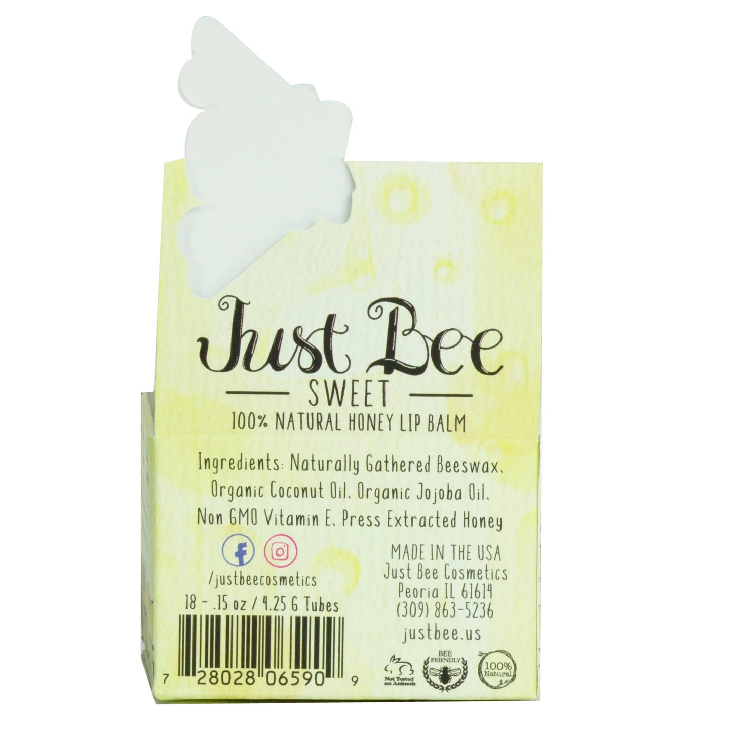 Just Bee Sweet Lip Balm - Natural Honey Lip Balm - Tiny Tots Boutique
