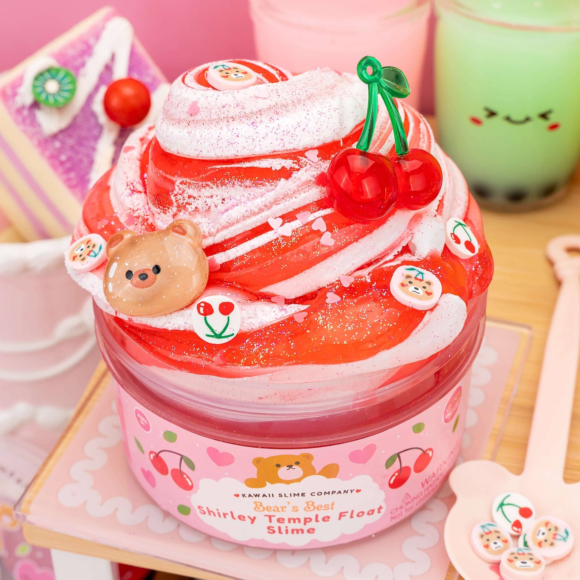 Kawaii Slime Bears Best Shirley Temple Signature Dome™ Slime - Tiny Tots Boutique
