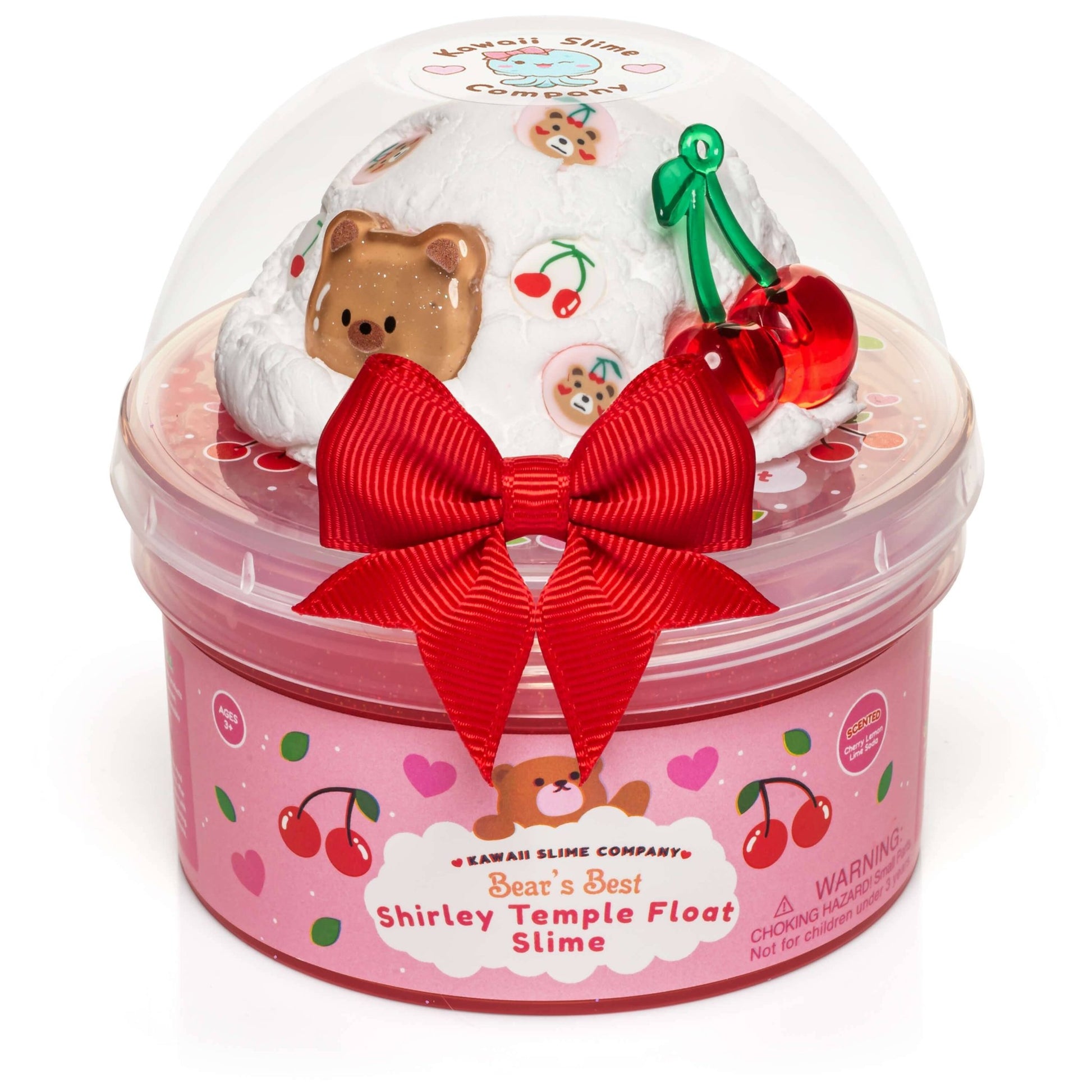 Kawaii Slime Bears Best Shirley Temple Signature Dome™ Slime - Tiny Tots Boutique